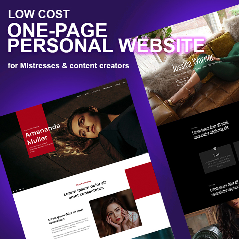 XesseE's tweet photo. LOW COST One-page Personal Website for Mistresses and Content Creators
https://t.co/eJjWDipMWF https://t.co/fBkKFrV9Oi