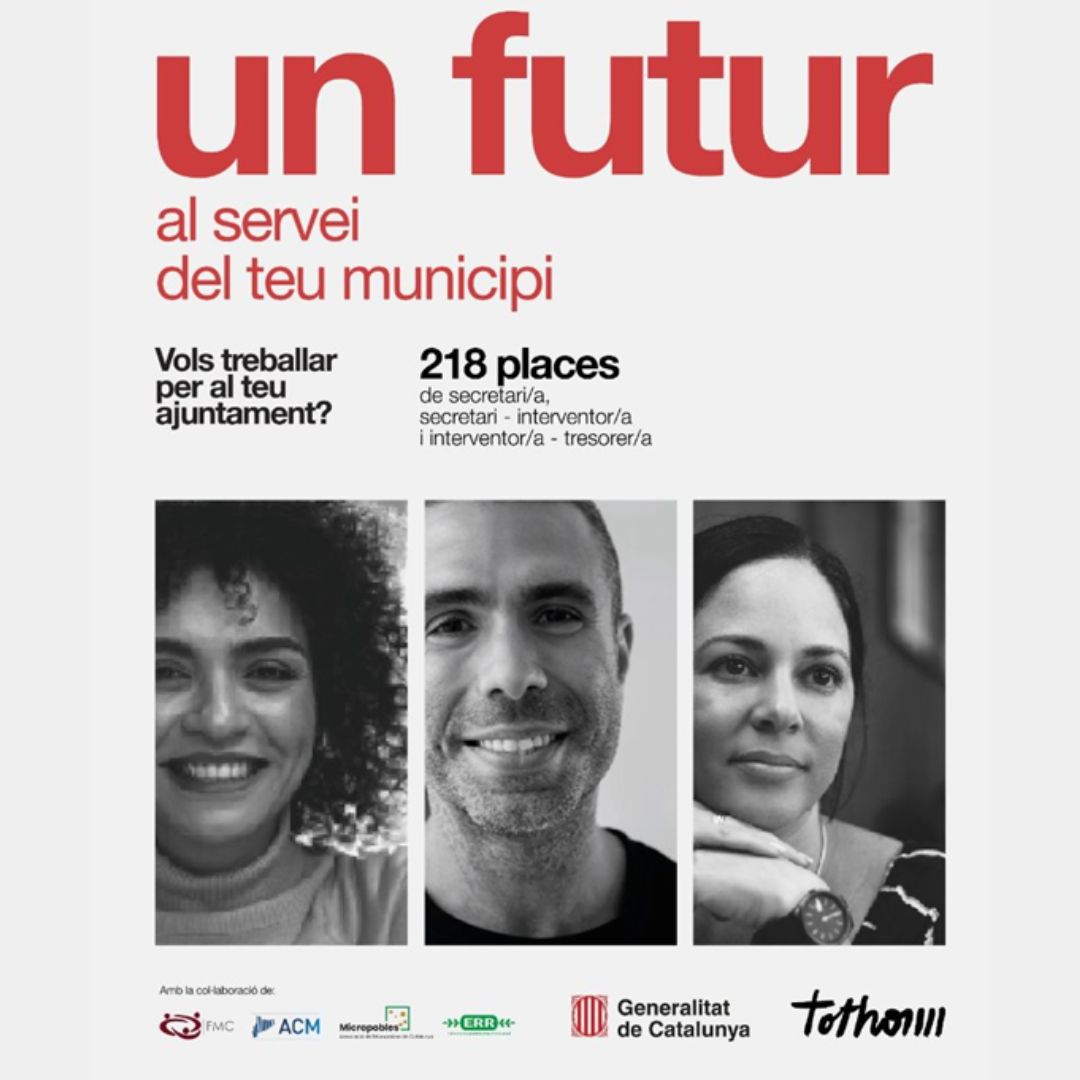 🗣️ *INFORMACIÓ*❗
El Govern de la Generalitat ha obert la convocatòria de les 218 places de funcionari/ària d’habilitació nacional de les subescales següents:

🔗Link amb tota la informació: municat.gencat.cat/ca/Temes/funci…
