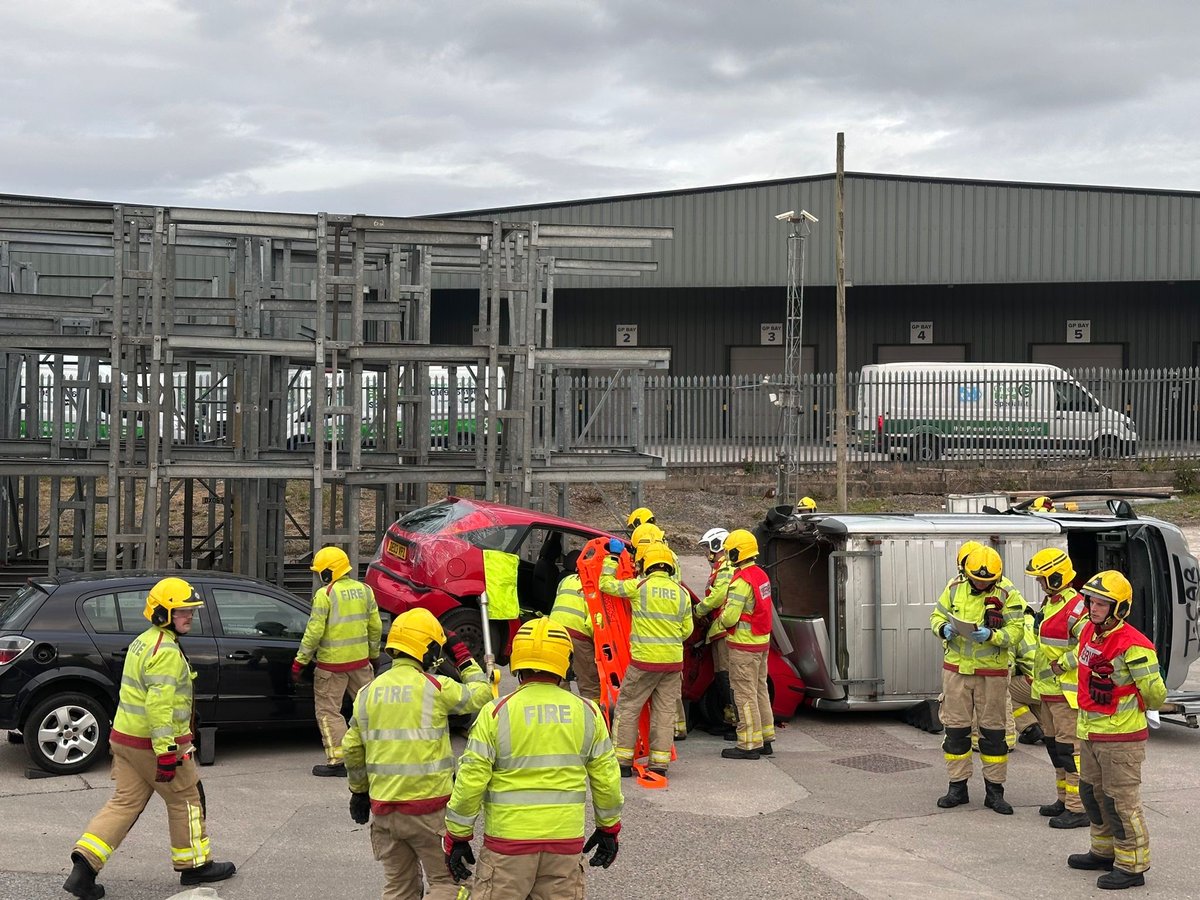 Thank you to <a href="/Greenpartsuk/">The Green Parts Specialists</a> who assisted in setting up a Road Traffic Collision training exercise for our Firefighters. This training has benefitted LFRS crews by allowing us to practice our skills with live casualties in a realistic environment 🔥🚒