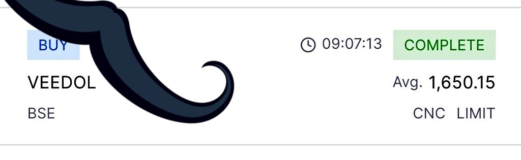 dwivedmanish's tweet image. #OFS As was expecting high demand so bought all from screen only..Will hold this one for atleast a month!! STILL expctingg more upside !! #Veedol