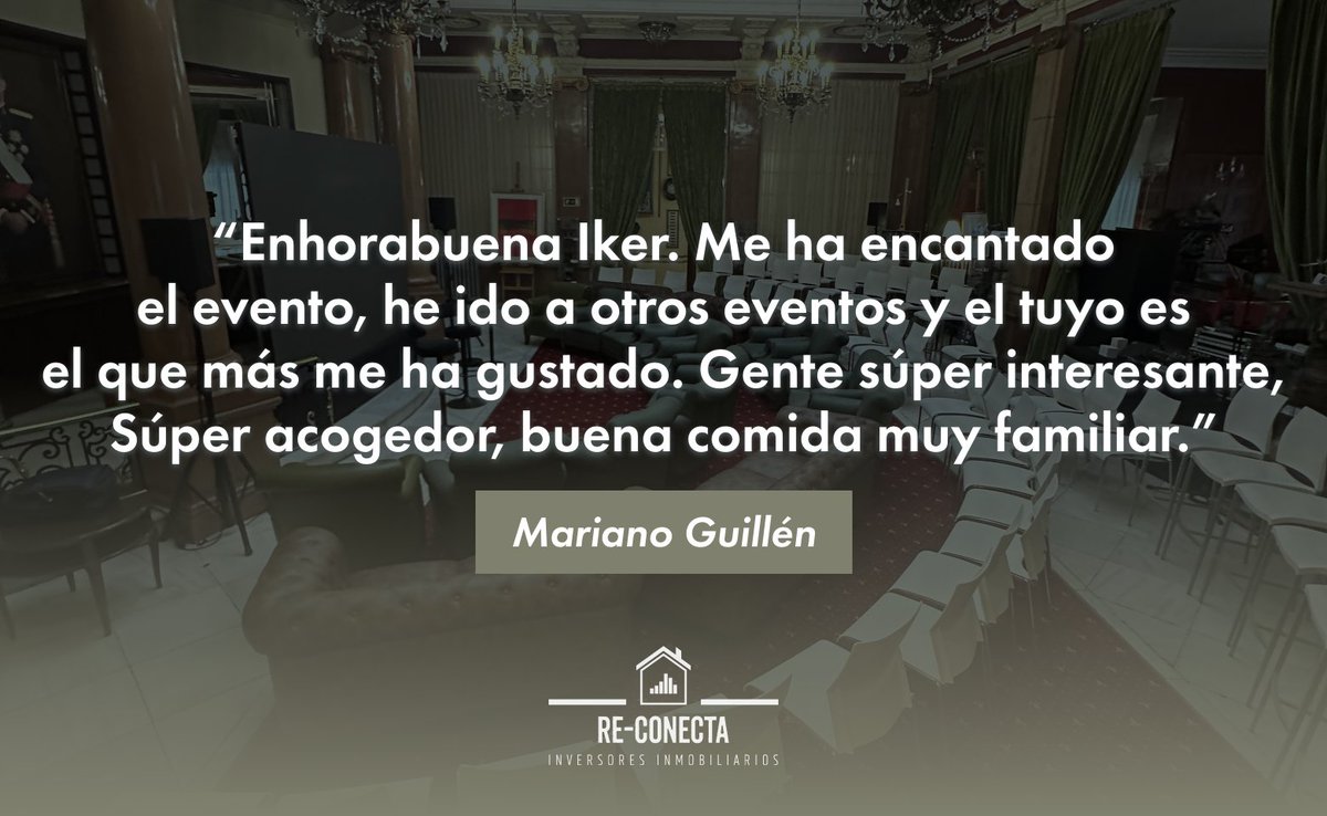 REConectaMadrid's tweet image. Lo que hace único a #ReConecta no es solo el contenido, sino el ambiente.
🤝 Mariano Guillén lo vivió y lo resume así: “Súper acogedor, interesante y muy familiar.”
📅 ¡Te esperamos este octubre!