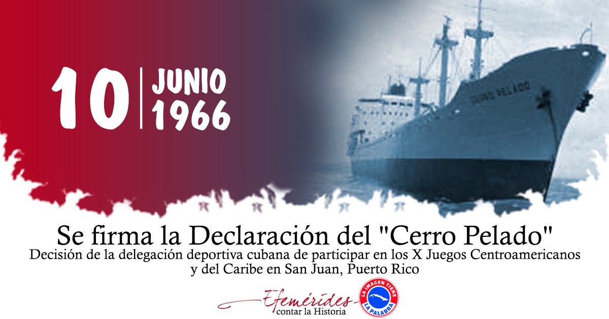 📌Esta declaración fue la decisión de la delegación deportiva cubana de participar en los X Juegos Centroamericanos y del Caribe, q se celebrarían en San Juan, Puerto Rico, un momento importante en la historia deportiva de #Cuba.
#INDER