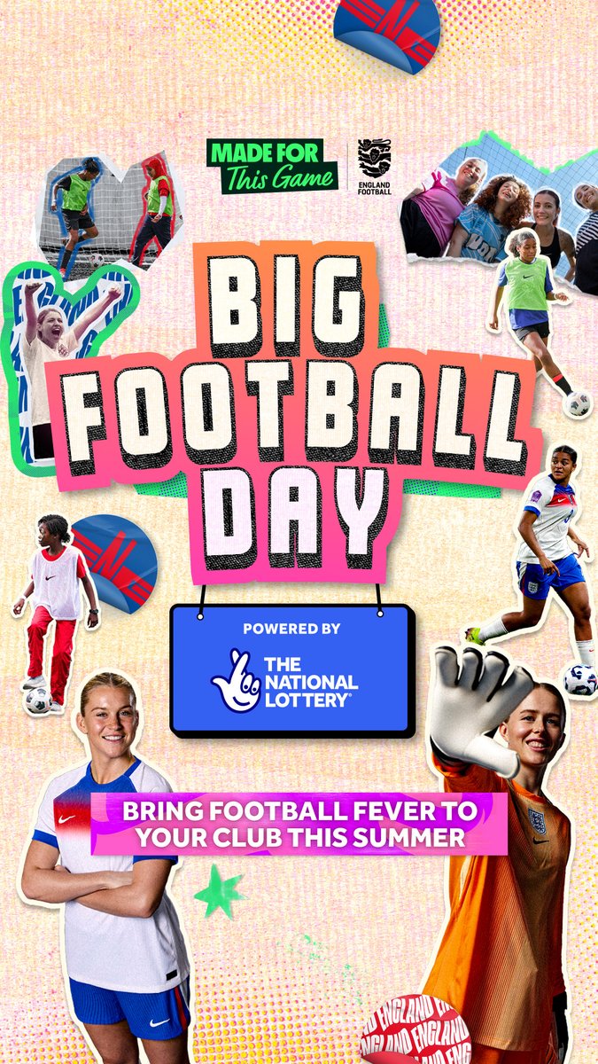 ๐๐๐ฟ๐ต๐ฎ๐บ ๐๐ผ๐๐ป๐๐ ๐๐ โฝ๏ธ (@durhamfa) on Twitter photo Bring football fever to your community by hosting a #BigFootballDay powered by The National Lottery this July! โฝ๏ธ
Use the excitement of the UEFA Women's EURO 2025 to grow female participation at your club!๐
Register today:๐book.englandfootball.com
๐งHelen.Edwards@DurhamFA.com Bring football fever to your community by hosting a #BigFootballDay powered by The National Lottery this July! โฝ๏ธ
Use the excitement of the UEFA Women's EURO 2025 to grow female participation at your club!๐
Register today:๐book.englandfootball.com
๐งHelen.Edwards@DurhamFA.com