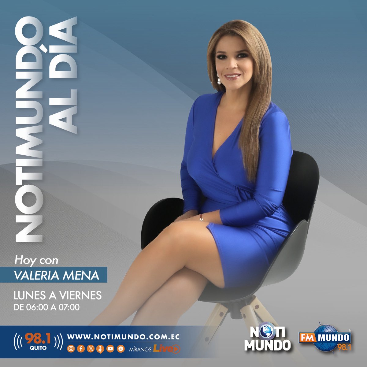 ¡En instantes #NotiMundoAlDía con <a href="/ValeMenaS/">Valeria Mena</a>! 🎙️

Las noticias más importantes para iniciar la jornada por #FmMundo 98.1 📻

🌐 fmmundo.com