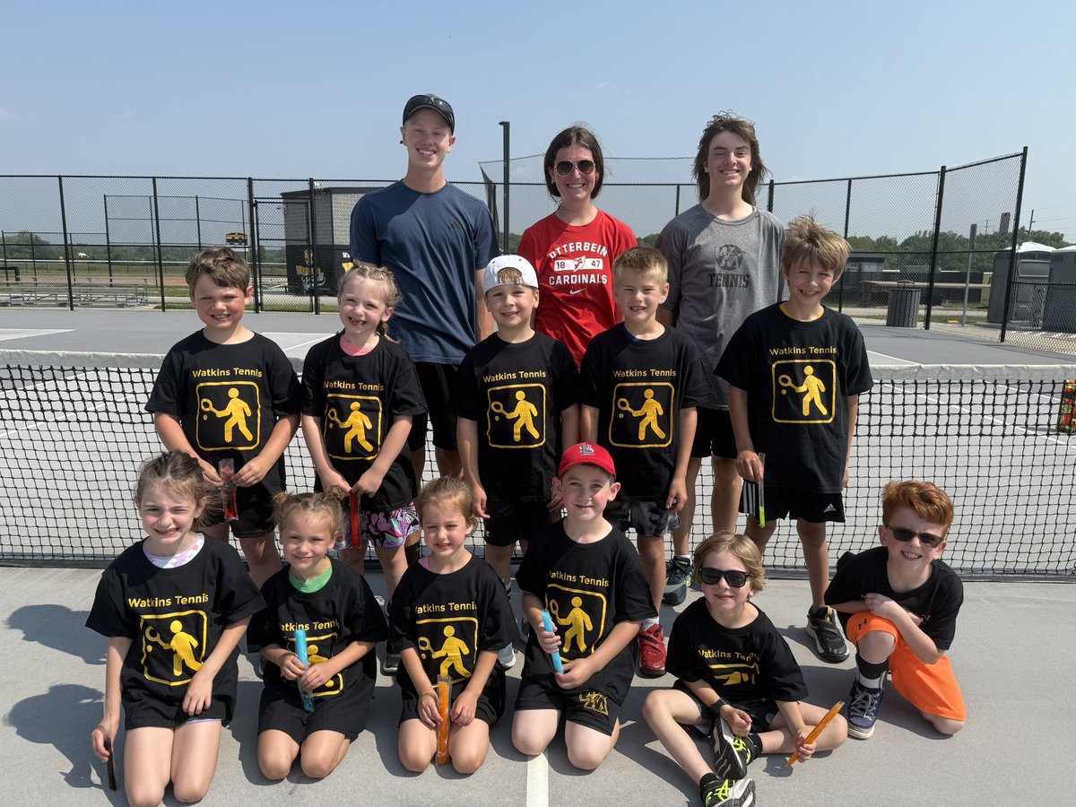 Another successful tennis camp. A big thanks to all the camp counselors that helped out this year. 52 campers enjoyed 3 great days of tennis weather.