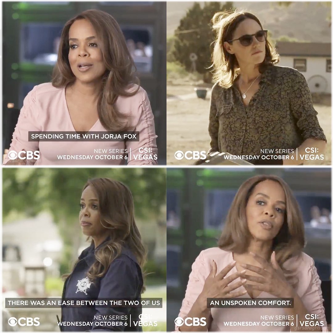 gsrsaragrissom's tweet photo. Paula on her character and on working with Jorja!
#csi #csilasvegas #sarasidle #jorjafox #paulanewsome #maxineroby #csivegas https://t.co/j54sXXvk5s