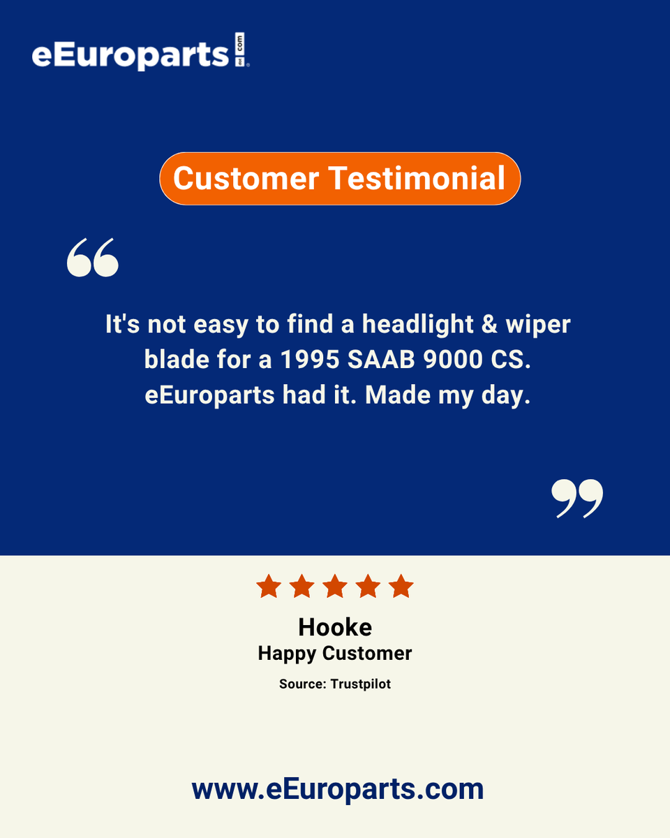 eEuroparts's tweet image. When other stores say “good luck,” we say “in stock.”

Hooke found his rare SAAB 9000 CS car part and we made his day.

Find yours at eEuroparts.com 

#instock #customertestimonial #customerfeedback #saab
#carpartsonline #eEuroparts