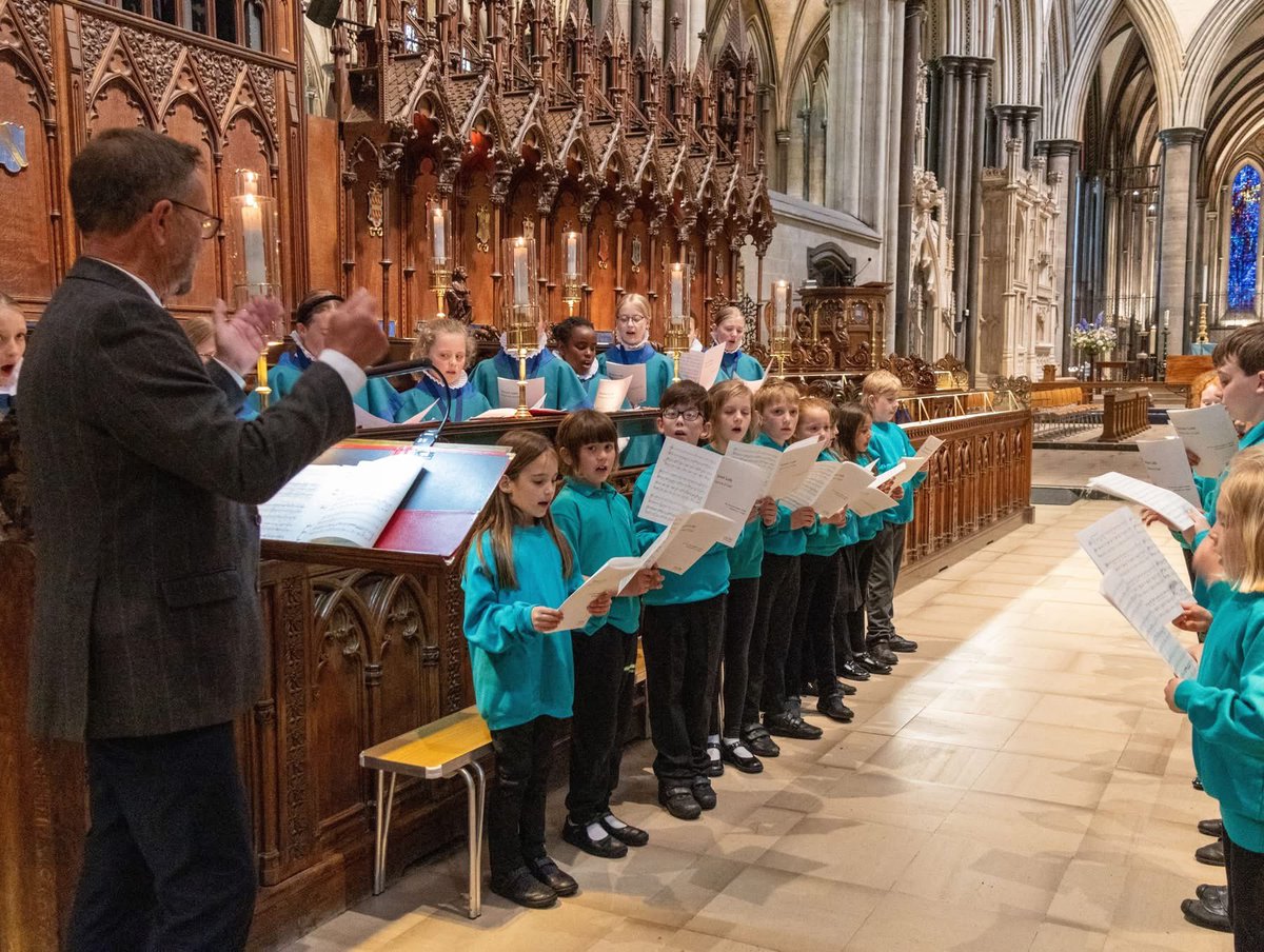 A fun day last week rehearsing the choristers and Junior Choir in my new anthem commission which was premiered at evensong.