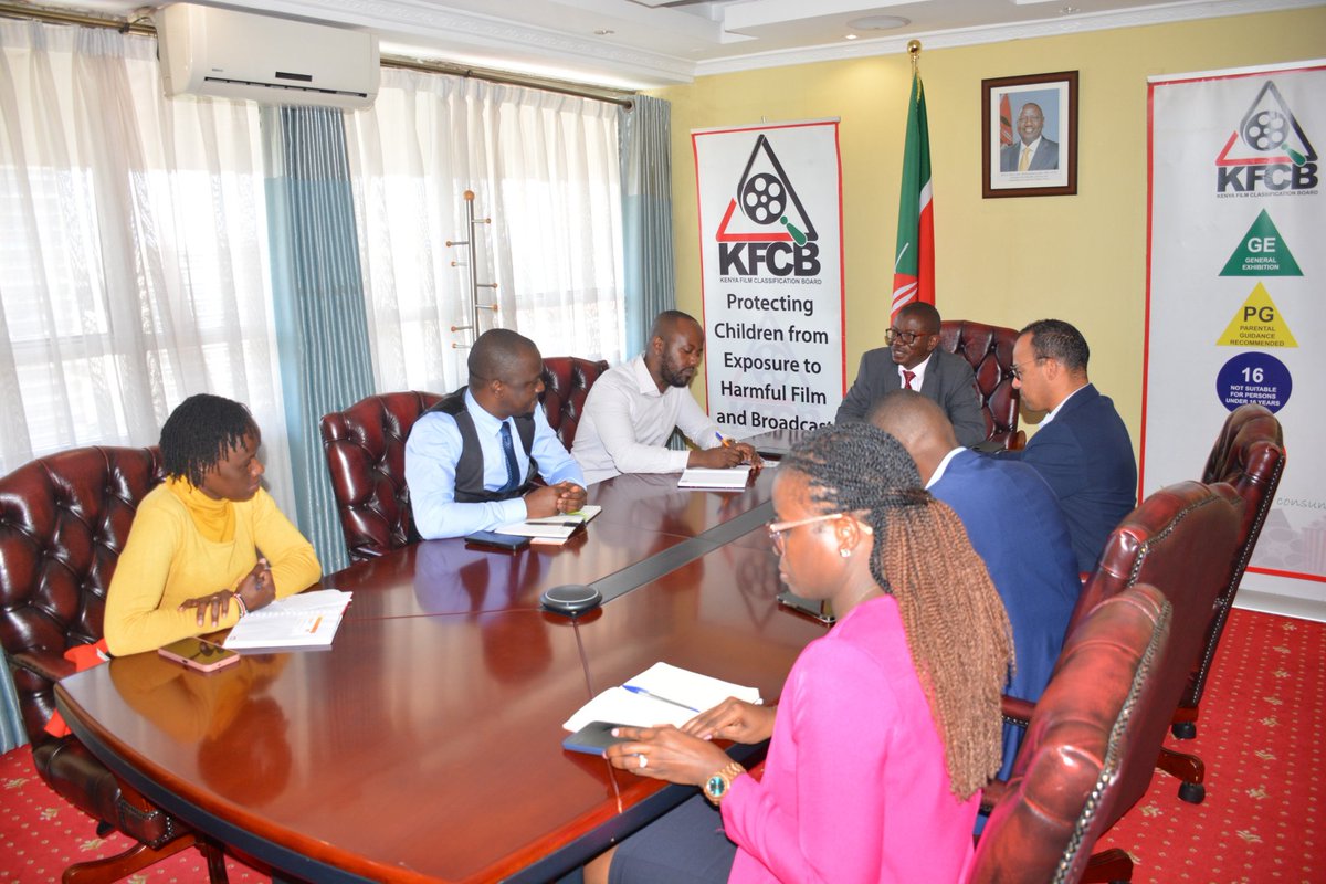 Kenya Film Classification Board (@infokfcb) on Twitter photo ๐๐
๐๐ ๐๐จ๐ฌ๐ญ๐ฌ ๐๐ฎ๐ฅ๐ญ๐ข๐๐ก๐จ๐ข๐๐-๐๐๐ง๐ฒ๐ ๐๐ฏ๐๐ซ ๐๐จ๐ฆ๐ฉ๐ฅ๐ข๐๐ง๐๐
The <a href="/InfoKfcb/">Kenya Film Classification Board</a> (KFCB) Management, led by the Ag. CEO, Mr. Paskal Opiyo, today, 10th June 2025, held a consultative meeting with <a href="/MultiChoice/">MultiChoice</a> -Kenya officials, comprising Mr. Nzola Miranda ๐๐
๐๐ ๐๐จ๐ฌ๐ญ๐ฌ ๐๐ฎ๐ฅ๐ญ๐ข๐๐ก๐จ๐ข๐๐-๐๐๐ง๐ฒ๐ ๐๐ฏ๐๐ซ ๐๐จ๐ฆ๐ฉ๐ฅ๐ข๐๐ง๐๐
The <a href="/InfoKfcb/">Kenya Film Classification Board</a> (KFCB) Management, led by the Ag. CEO, Mr. Paskal Opiyo, today, 10th June 2025, held a consultative meeting with <a href="/MultiChoice/">MultiChoice</a> -Kenya officials, comprising Mr. Nzola Miranda