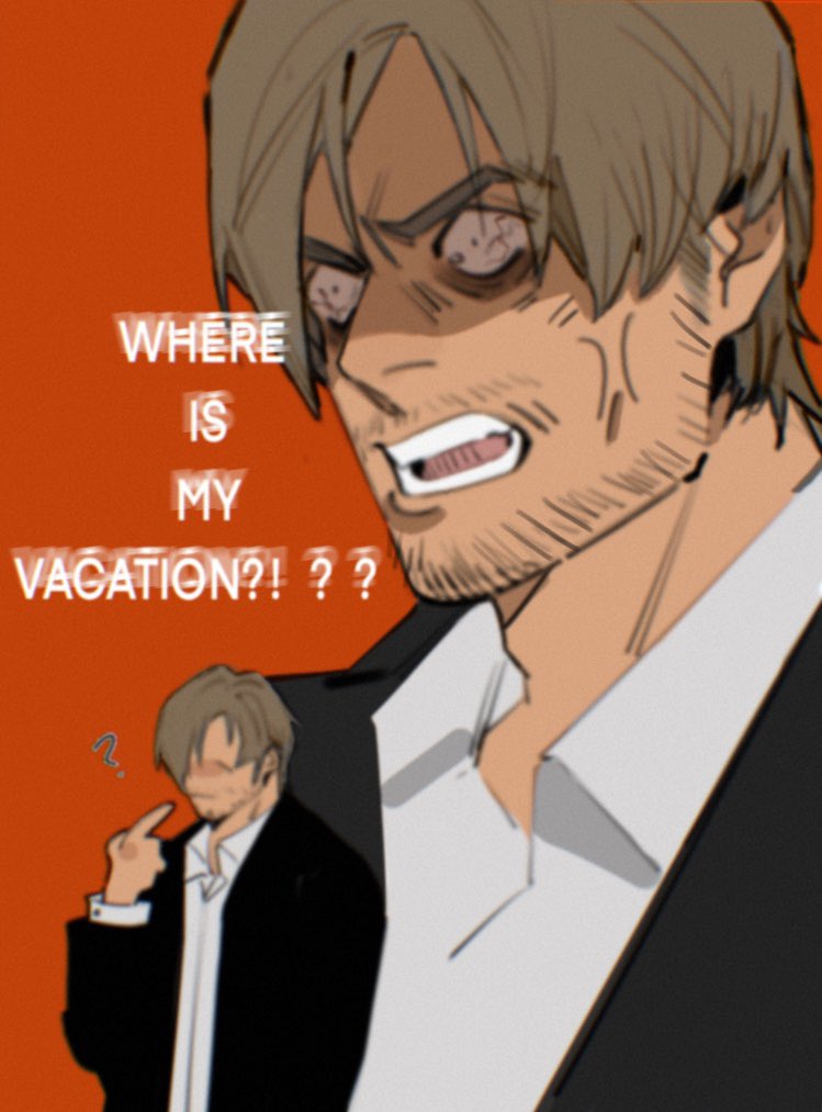 Go to work, Leon
No vacation
#LeonScottKennedy #resdientevil #LeonKennedy