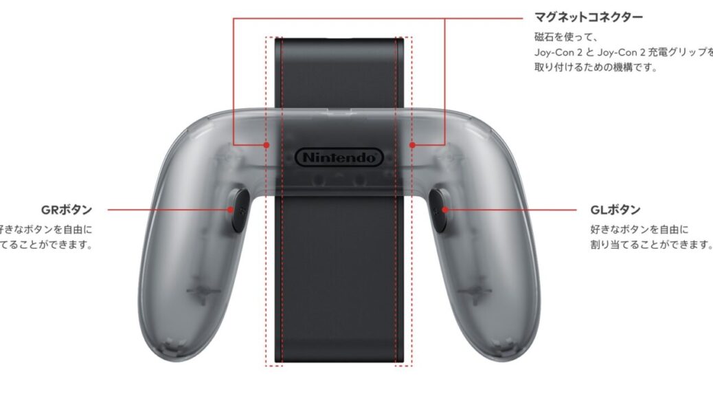 LynkFormer's tweet image. Is anyone talking about how the Joycon 2 Charging Grip for the Nintendo Switch 2 has GL and GR buttons on it?
Maybe people have and I'm just finding out right now.