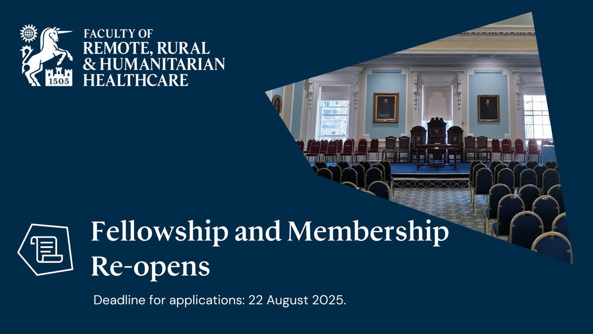 Fellowship and Membership with the Faculty honours the unique skills and experience of this diverse community. Benefits include, use of postnominals, enhanced professional recognition and belonging to an esteemed and inclusive Faculty.

Apply here: bit.ly/4e0Ima2