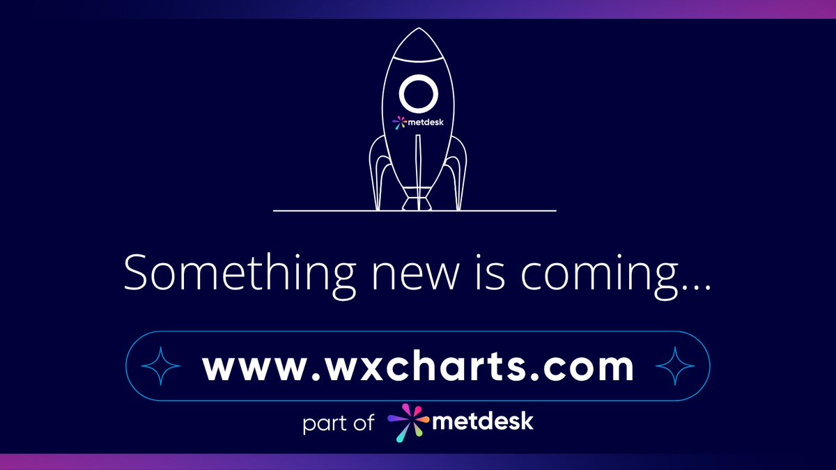 metdesk's tweet image. Something new is coming soon...
Watch this space.
#staytuned #wxcharts