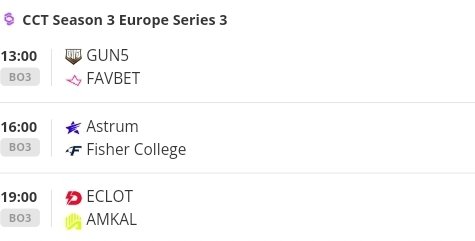 Wiktor Żarnowski (@zarnooo) on Twitter photo Hello 🌞
I know it's Major time, but don't forget about <a href="/CCT_CS/">Champion of Champions Tour CS2</a> Group Stage 🙌
My predictions:
<a href="/favbet_team/">FAVBET Team</a>
<a href="/AstrumCS2/">Astrum CS2</a>
<a href="/amkalesports/">AMKAL ESPORTS</a>
🎙: <a href="/oversiard/">Teo Siard</a> & <a href="/Nexuwus/">Nexus ツ</a>, <a href="/JRTTVee/">JRT</a> & <a href="/XnerCasts/">Cole McHenry</a>
📺 twitch.tv/cct_cs Hello 🌞
I know it's Major time, but don't forget about <a href="/CCT_CS/">Champion of Champions Tour CS2</a> Group Stage 🙌
My predictions:
<a href="/favbet_team/">FAVBET Team</a>
<a href="/AstrumCS2/">Astrum CS2</a>
<a href="/amkalesports/">AMKAL ESPORTS</a>
🎙: <a href="/oversiard/">Teo Siard</a> & <a href="/Nexuwus/">Nexus ツ</a>, <a href="/JRTTVee/">JRT</a> & <a href="/XnerCasts/">Cole McHenry</a>
📺 twitch.tv/cct_cs