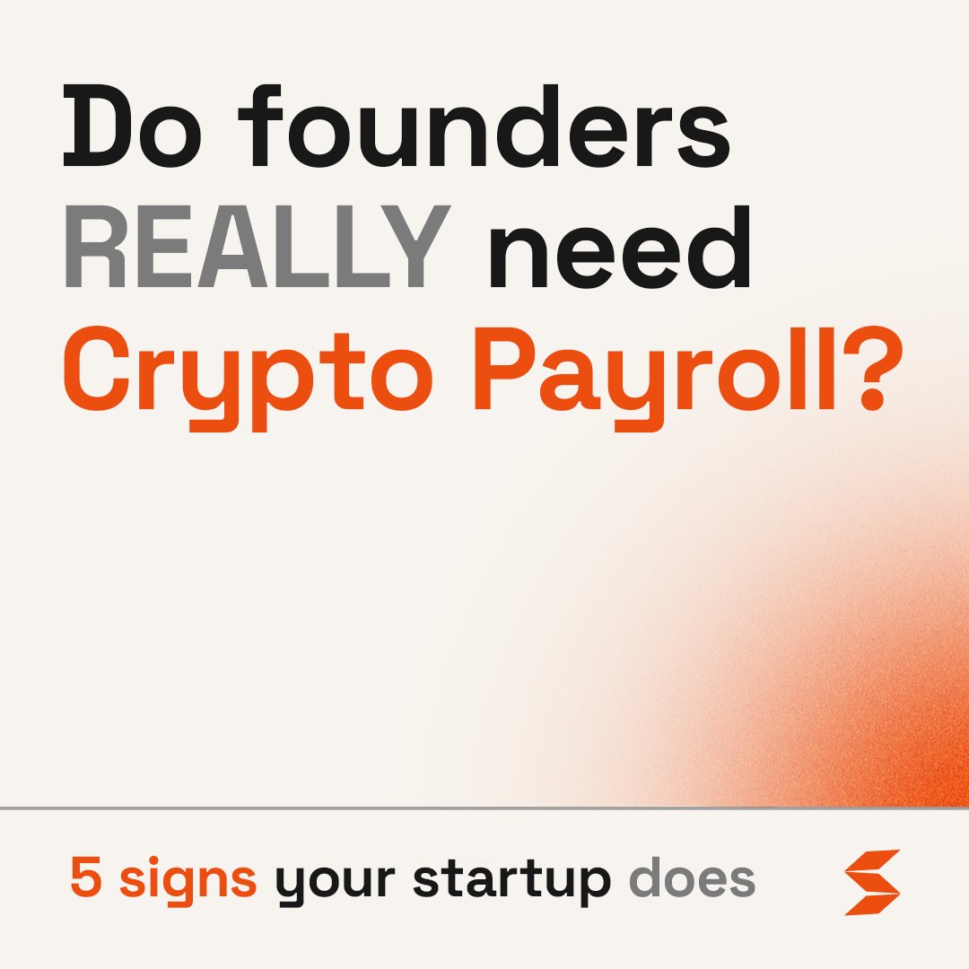 5 signs your startup needs crypto payroll:
🌍 Global team
💸 Manual wallet ops
💬 Contributors want $USDT/$ETH
🚀 Scaling remote
📊 Compliance stress
This is why we built @SendWage_io ~payroll made Web3-native.
#Web3 #CryptoPayroll #Startups