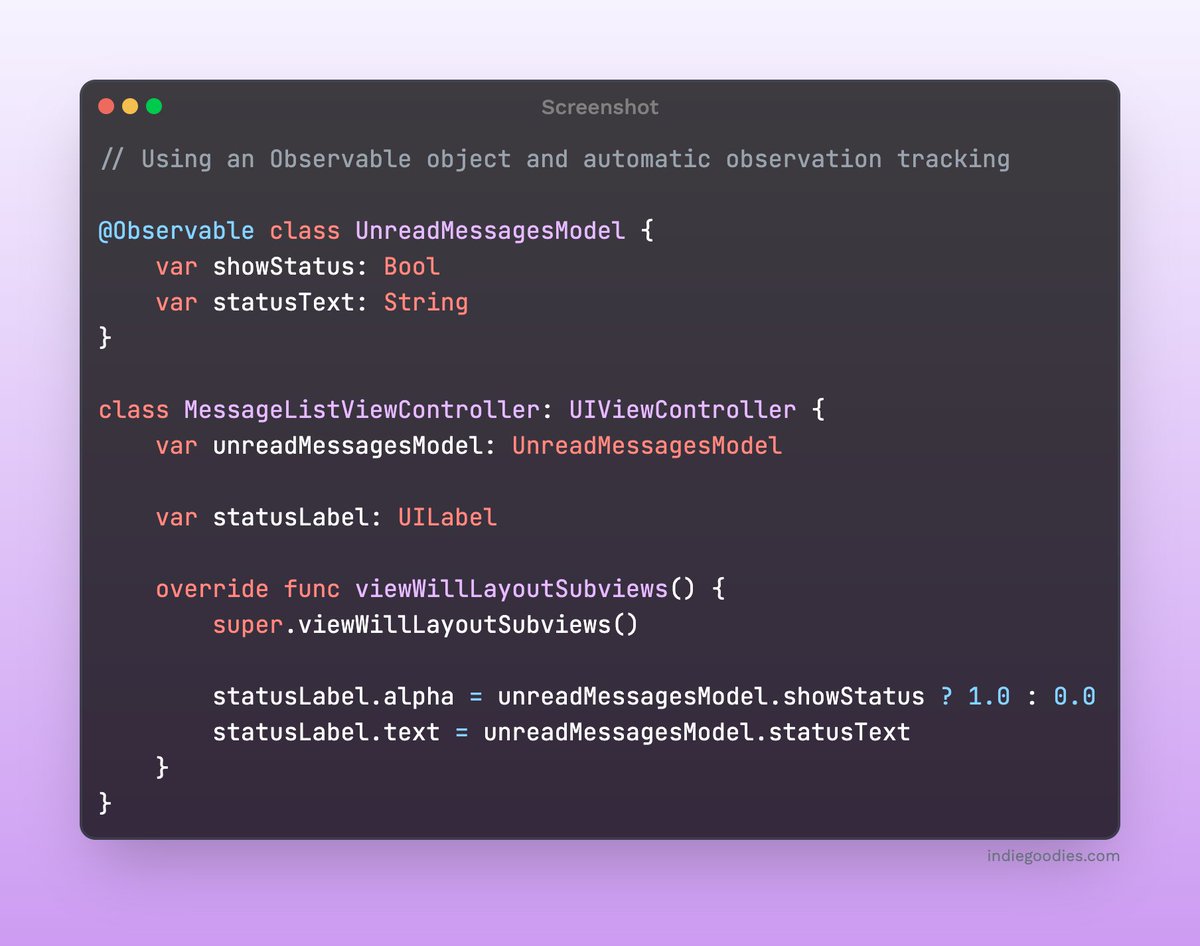 Observable now works for UIKit too #WWDC25