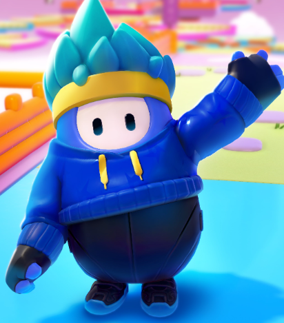 The fall guys level is very hard and normally requires two players 😉