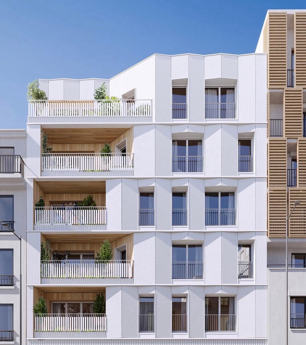32 apartments in CLT, by JTB Architecture on the edge of Paris