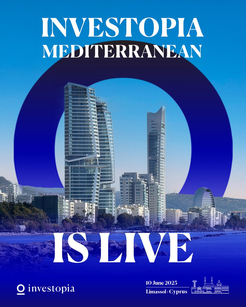 Investopia Mediterranean is now live from the vibrant island of Cyprus.
Bringing together visionary leaders, policymakers, and entrepreneurs from across the region, today’s dialogue spotlights the Mediterranean’s rising role in the global investment landscape. From sustainable