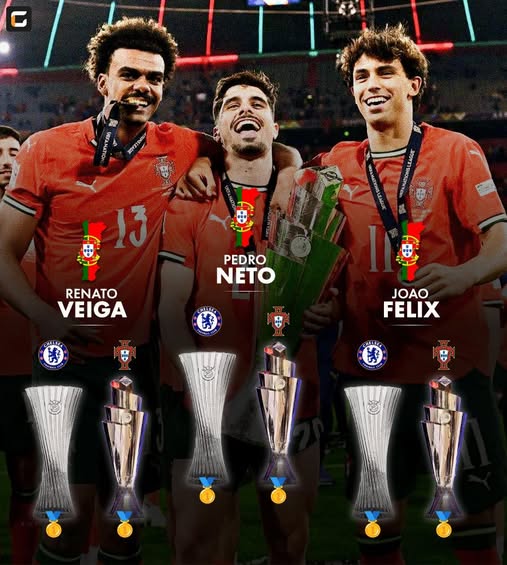 IGScore (@igscoreofficial) on Twitter photo ๐ต๐น Renato Veiga 2024/25:
๐ด๓ ง๓ ข๓ ฅ๓ ฎ๓ ง๓ ฟ Conference League winner medal with Chelsea FC.
๐ UEFA Nations League winner medal with Portugal.
๐ต๐น Pedro Neto 2024/25:
๐ด๓ ง๓ ข๓ ฅ๓ ฎ๓ ง๓ ฟ Conference League winner medal with Chelsea FC.
๐ UEFA Nations League winner medal with Portugal.
๐ต๐น Joรฃo Fรฉlix 2024/25:
๐ด๓ ง๓ ข๓ ฅ๓ ฎ๓ ง๓ ฟ ๐ต๐น Renato Veiga 2024/25:
๐ด๓ ง๓ ข๓ ฅ๓ ฎ๓ ง๓ ฟ Conference League winner medal with Chelsea FC.
๐ UEFA Nations League winner medal with Portugal.
๐ต๐น Pedro Neto 2024/25:
๐ด๓ ง๓ ข๓ ฅ๓ ฎ๓ ง๓ ฟ Conference League winner medal with Chelsea FC.
๐ UEFA Nations League winner medal with Portugal.
๐ต๐น Joรฃo Fรฉlix 2024/25:
๐ด๓ ง๓ ข๓ ฅ๓ ฎ๓ ง๓ ฟ