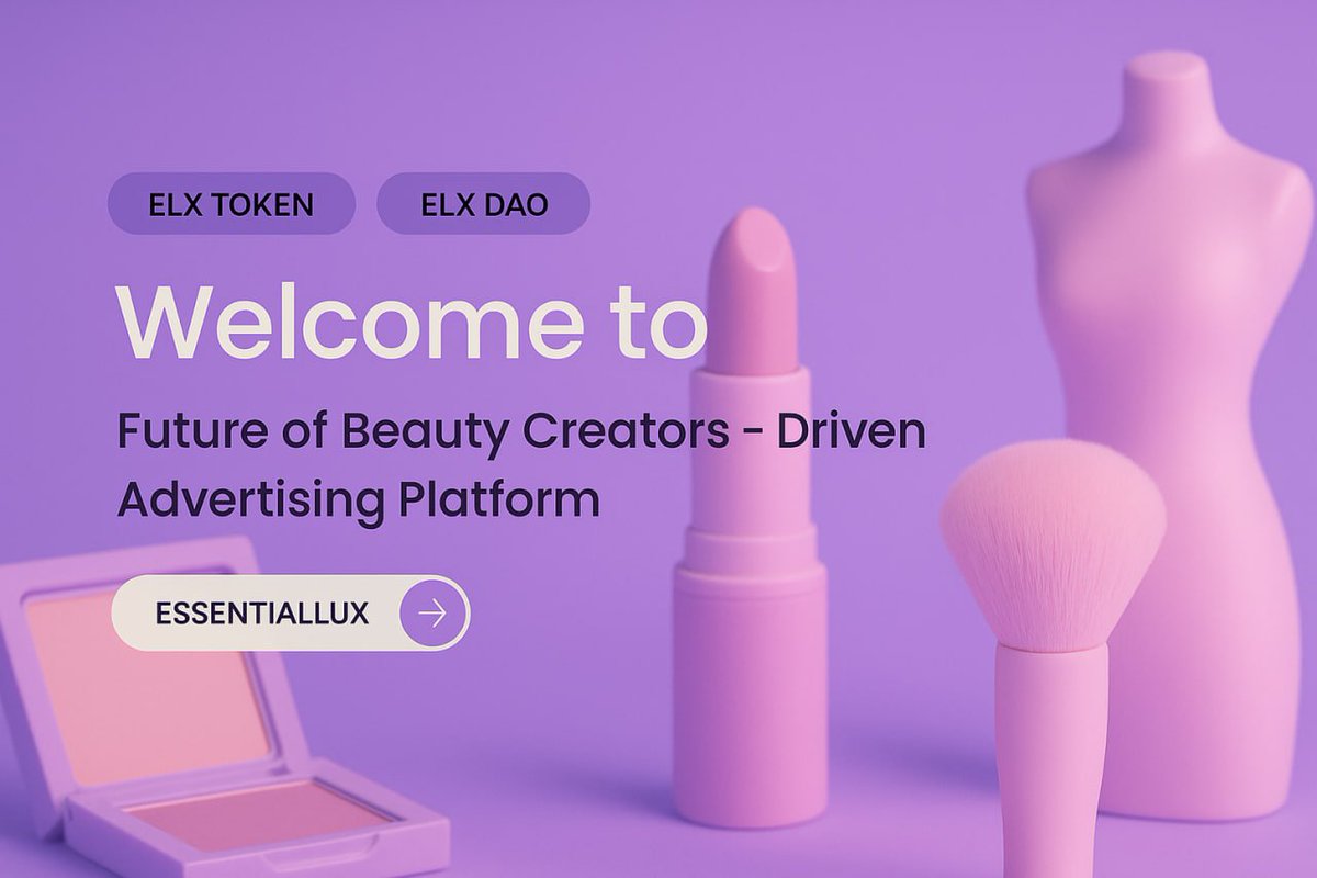 ESSENTIALLUX_'s tweet image. 💄Redefining Beauty Platforms with ELX DAO
ELX DAO (Decentralized Autonomous Organization) serves as the core operational structure of the ESSENTIALLUX platform and enables creators and the user community to collaboratively manage and grow the ecosystem.
ESSENTIALLUX is a…