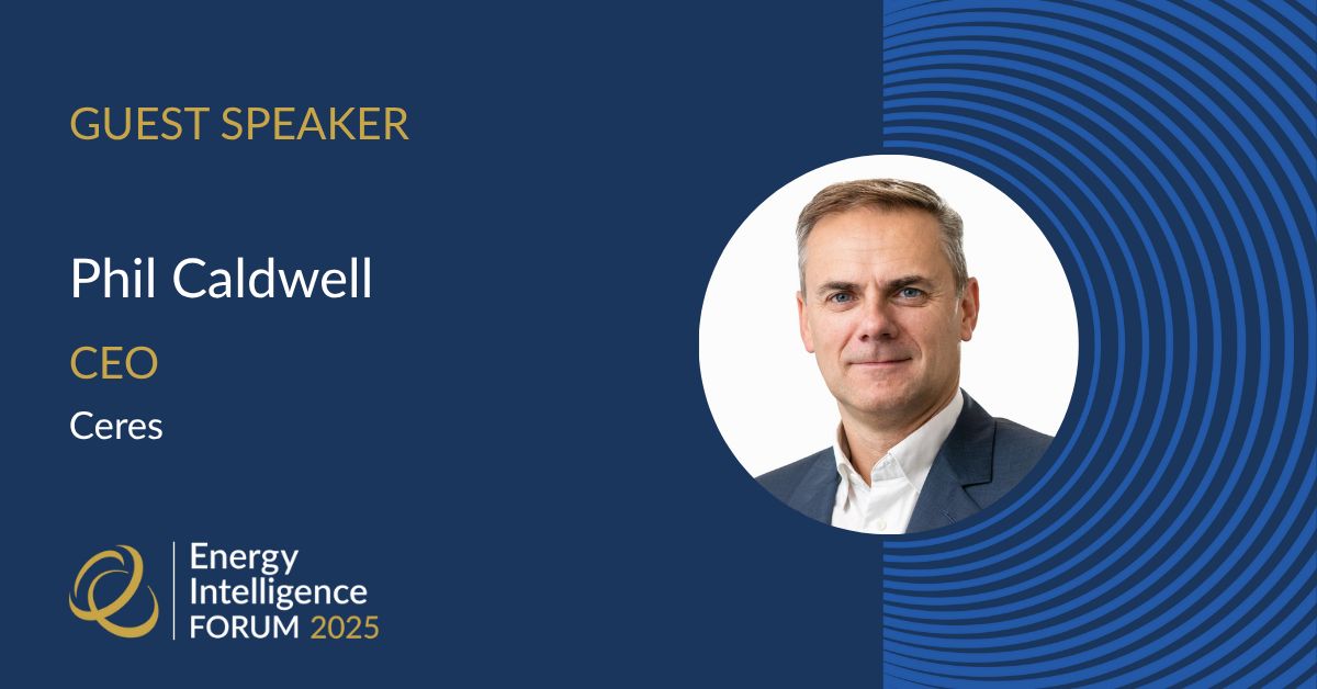 We're pleased to welcome Phil Caldwell, CEO of #Ceres, to the 2025 Energy Intelligence Forum!

Join the conversation with industry leaders shaping the future.

🎟️ Register now: 🔗 bit.ly/3YlsmJa

#EIForum2025 #Energy #Geopolitics #GeopoliticalRisk #Protectionism