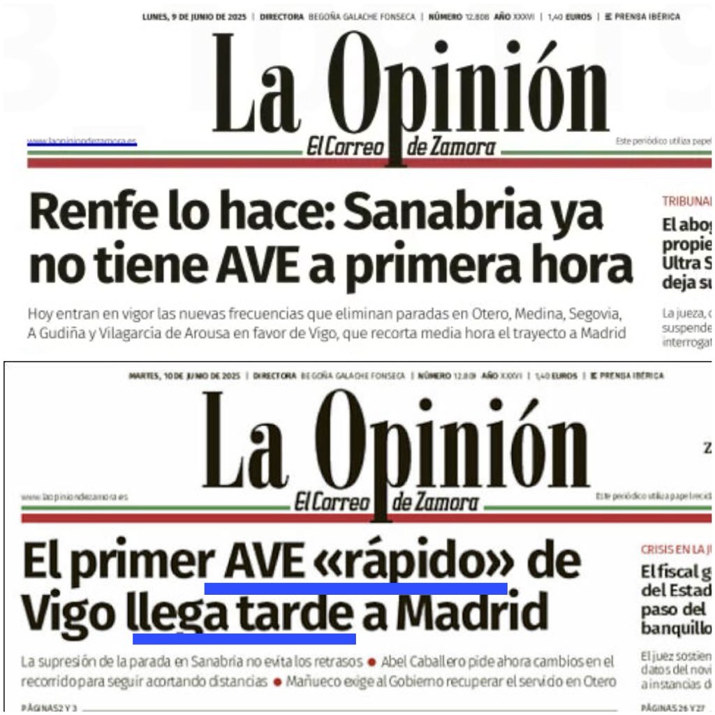 🗺️ Un plan sin fisuras: Pedro Sánchez y Óscar Puente ELIMINAN paradas AVE en tres provincias de #CastillayLeón y el “tren rápido" llega tarde. 

💫 ¡Brillante gestión! 🤨👏
