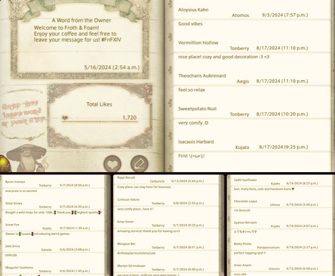 Did you know?  

With the renovation, we had to remove the old message book wipe clean but not before saving everything. We saved all your messages in the book since day 1!

Time to fill the book again!