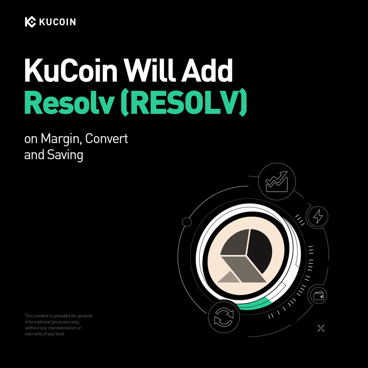 kucoincom's tweet photo. 🚀 @ResolvLabs $RESOLV is now live on #KuCoin!

🔹 Up to 10x leverage – Trade $RESOLV/USDT on Margin
🔹 Zero-fee swaps – Instantly convert $RESOLV via Convert
🔹 Up to 4% APR – Earn passive income with #RESOLV Savings

🕐 Trading starts at 13:00 UTC on June 10, 2025.

Learn more: https://t.co/pG2q6ceXsi