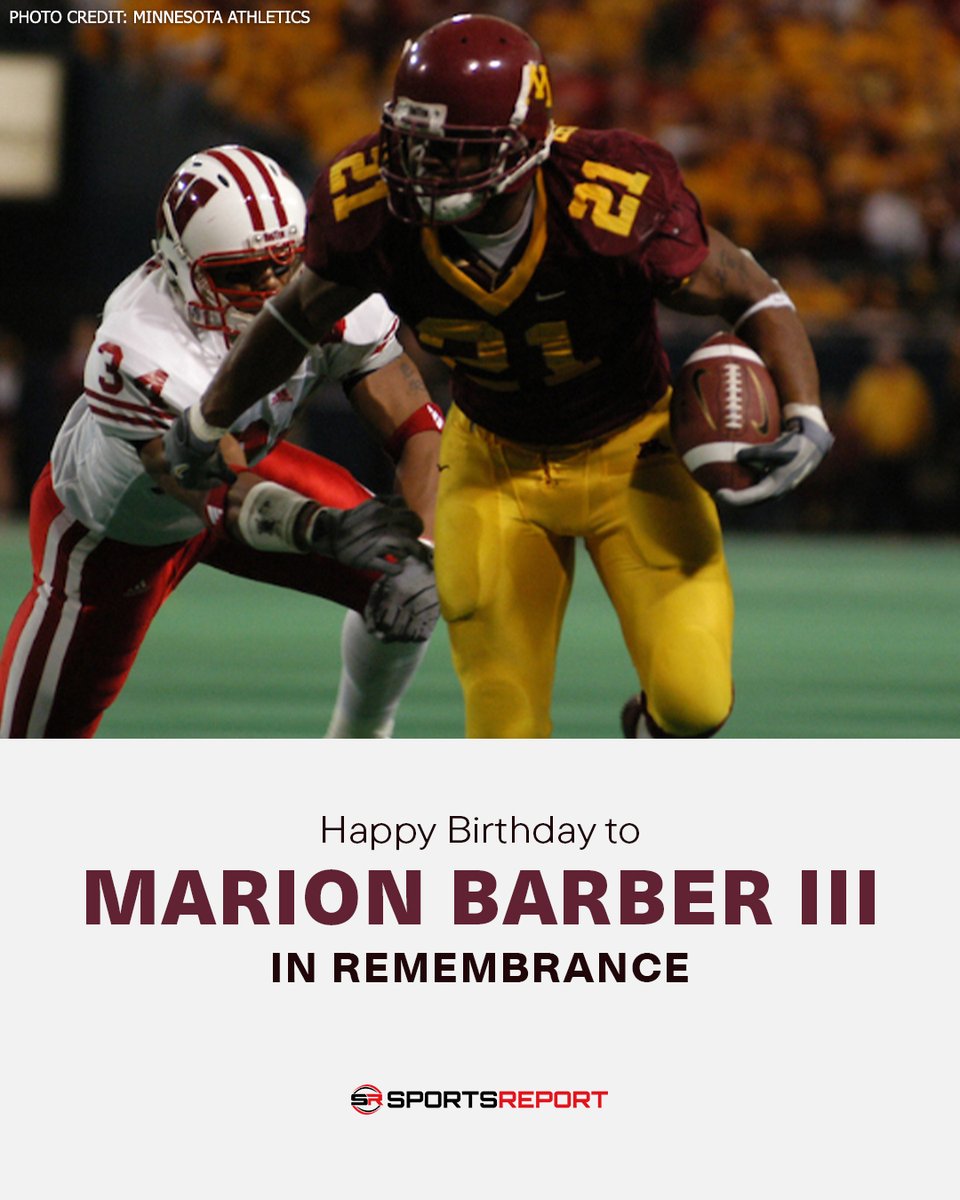 Happy Birthday (forever) to Gophers great, Marion Barber III!