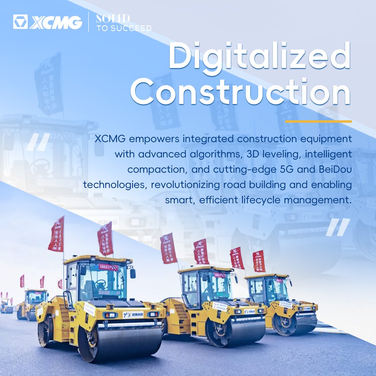 XCMGGroup's tweet photo. XCMG ESG Series | Governance:
Driving responsible transformation through digital tech:
Automated 5G machining lines
Remote smart services
Digitalized Construction
Real-time smart mining solutions
Technology with responsibility—that’s governance in action.
#XCMG #ESGReport https://t.co/Lf8Q3FmOge