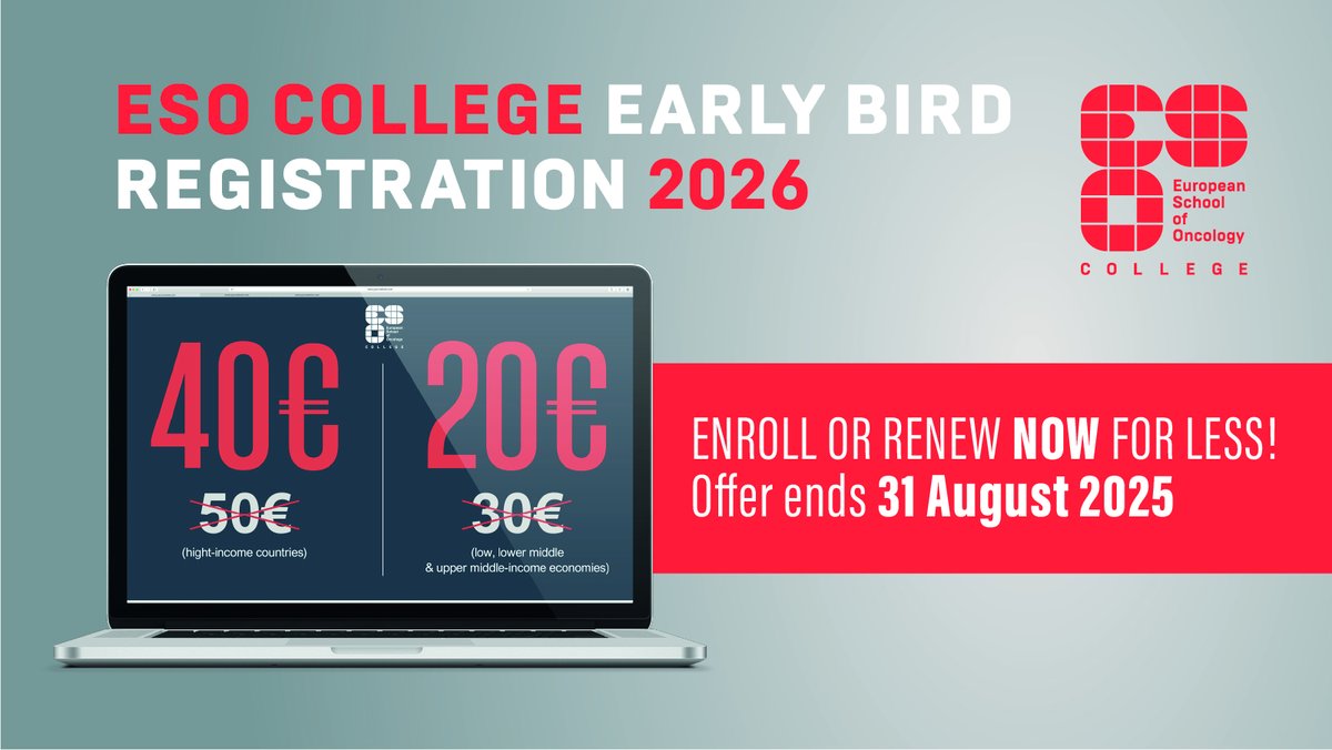 Time to Renew Your #ESOCollege Membership for 2026! Secure your spot for a year full of exclusive #opportunities:

•   Virtual Mentorship Programme
•    ESO College Educational Grant
•    Priority for Clinical Training Centers Fellowship Programme

👉🏼 bit.ly/CollegeRenewal…