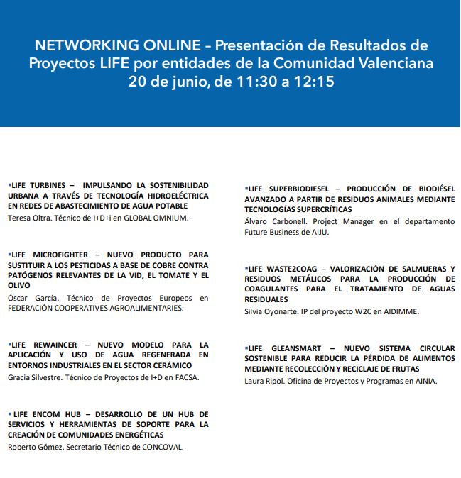 seimedcv's tweet photo. ¡Echa un vistazo a la agenda definitiva!
#Infoday Regional #HorizonteEuropa: LIFE 2025 + NETWORKING ONLINE
📅 20 de junio de 2025
📍Online
¡Echa un vistazo a laos proyectos definitivos!
🔗  https://t.co/zJSJo5gMO3 https://t.co/m0v1AuNp3u