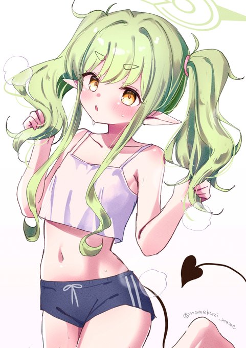 せんせー……むしあついからノゾミとおそろいの髪にしたのー…どうかなぁ? 