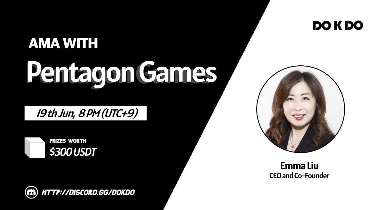 [DOKDO DAO X Pentagon Games AMA] 

🎁$300 USDT in AMA

📆DATE : 19th, June, 2025
⏰TIME : 20:00 KST / 11:00 UTC 
🏫Venue : discord.gg/dokdo

1️⃣ Follow 
<a href="/DOKDODAO/">DOKDO DAO</a>
<a href="/Dokdo_web3/">DOKDO Web 3.0</a>
<a href="/PentagonGamesXP/">Pentagon Games XP</a>

2️⃣ LK l RT l TAG 3 Friends

3️⃣ Fill out the Form
forms.gle/GGYBhW22rBLonf…