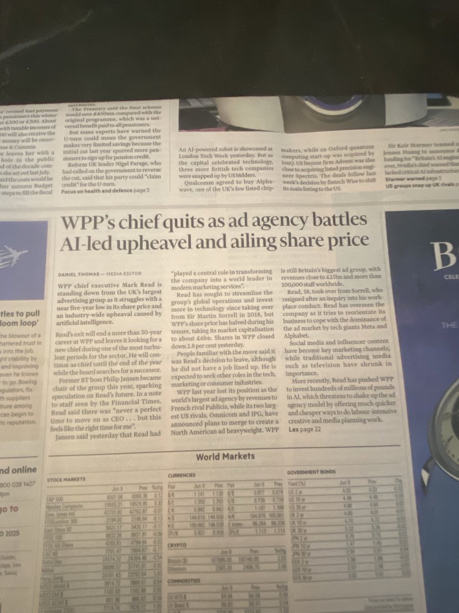 Steve Clapham, Analyst Author Podcaster Substacker (@steveclapham) on Twitter photo Standards are falling. <a href="/FT/">Financial Times</a> used to be a quality newspaper. Now it’s just priced like one. Ironically any AI checker could pick up spelling errors. Standards are falling. <a href="/FT/">Financial Times</a> used to be a quality newspaper. Now it’s just priced like one. Ironically any AI checker could pick up spelling errors.