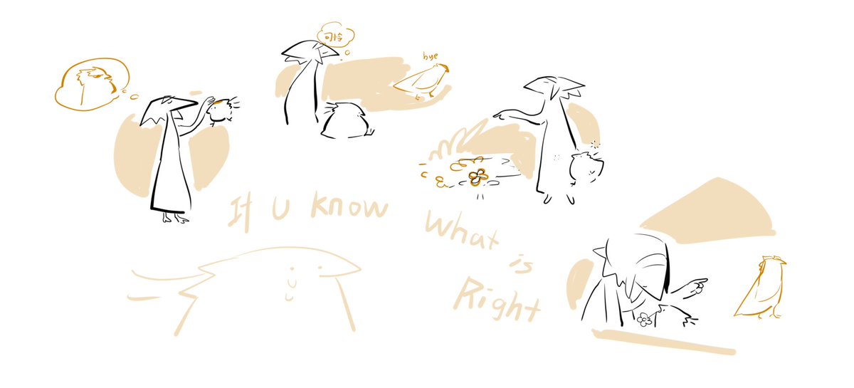 HalfFishLOL's tweet image. The flowchart I created while contemplating the emotion of 'if you know what's right'. 
Of course, this is not serious, it's just a relaxing drawing, but it's funny.