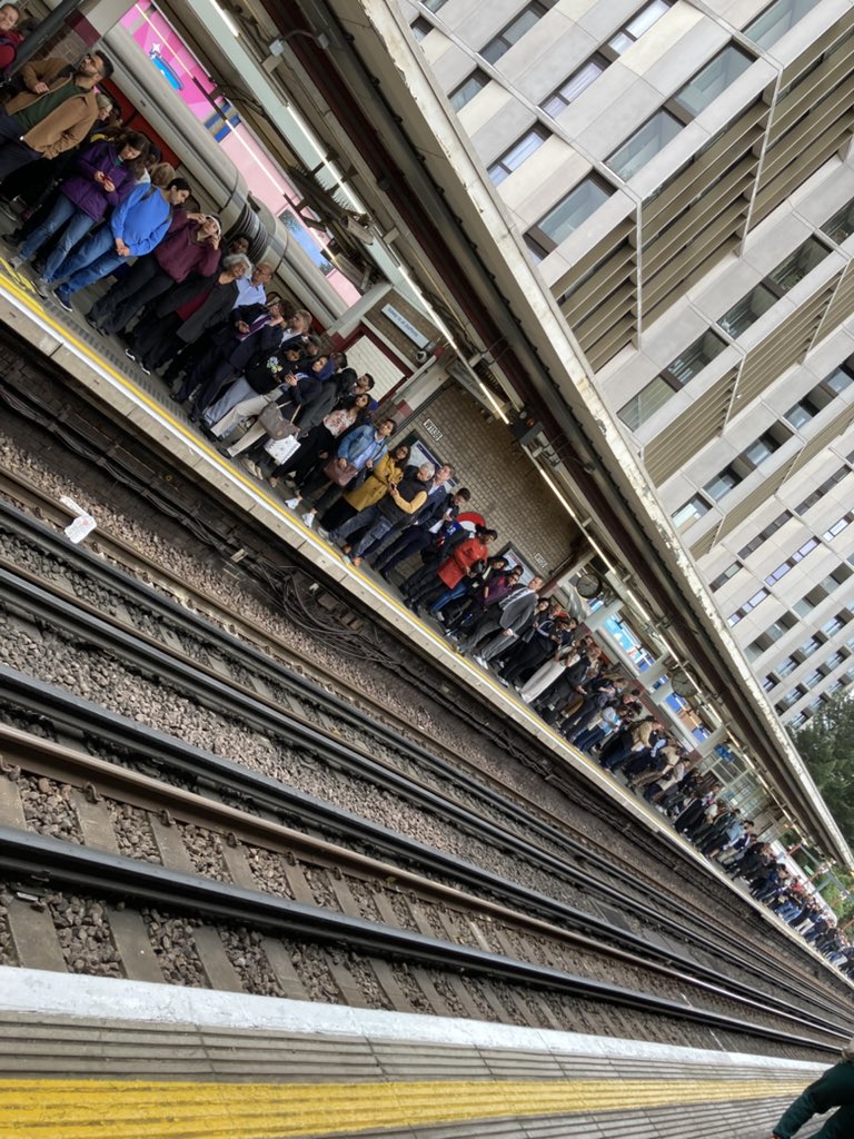 This happens far too frequently on the Met Line <a href="/TfL/">TfL</a>. 45 minute delay so far…