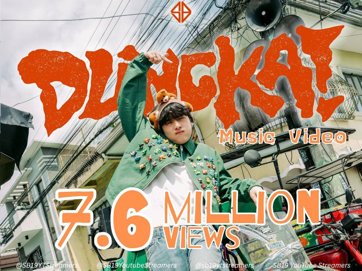 SB19 YouTube Streamers (@sb19ytstreamers) on Twitter photo We're unstoppable, A'TIN! 💪SB19's 'DUNGKA!' MV just powered past 7.6 MILLION VIEWS on YouTube! Let's keep this momentum going strong and blast this defiant anthem even further!🔥
Stream DUNGKA here ⬇️
🔗▶️ rb.gy/ucy87r
DUNGKA SA PITONG MILYON
<a href="/SB19Official/">SB19 Official</a> #SB19 We're unstoppable, A'TIN! 💪SB19's 'DUNGKA!' MV just powered past 7.6 MILLION VIEWS on YouTube! Let's keep this momentum going strong and blast this defiant anthem even further!🔥
Stream DUNGKA here ⬇️
🔗▶️ rb.gy/ucy87r
DUNGKA SA PITONG MILYON
<a href="/SB19Official/">SB19 Official</a> #SB19