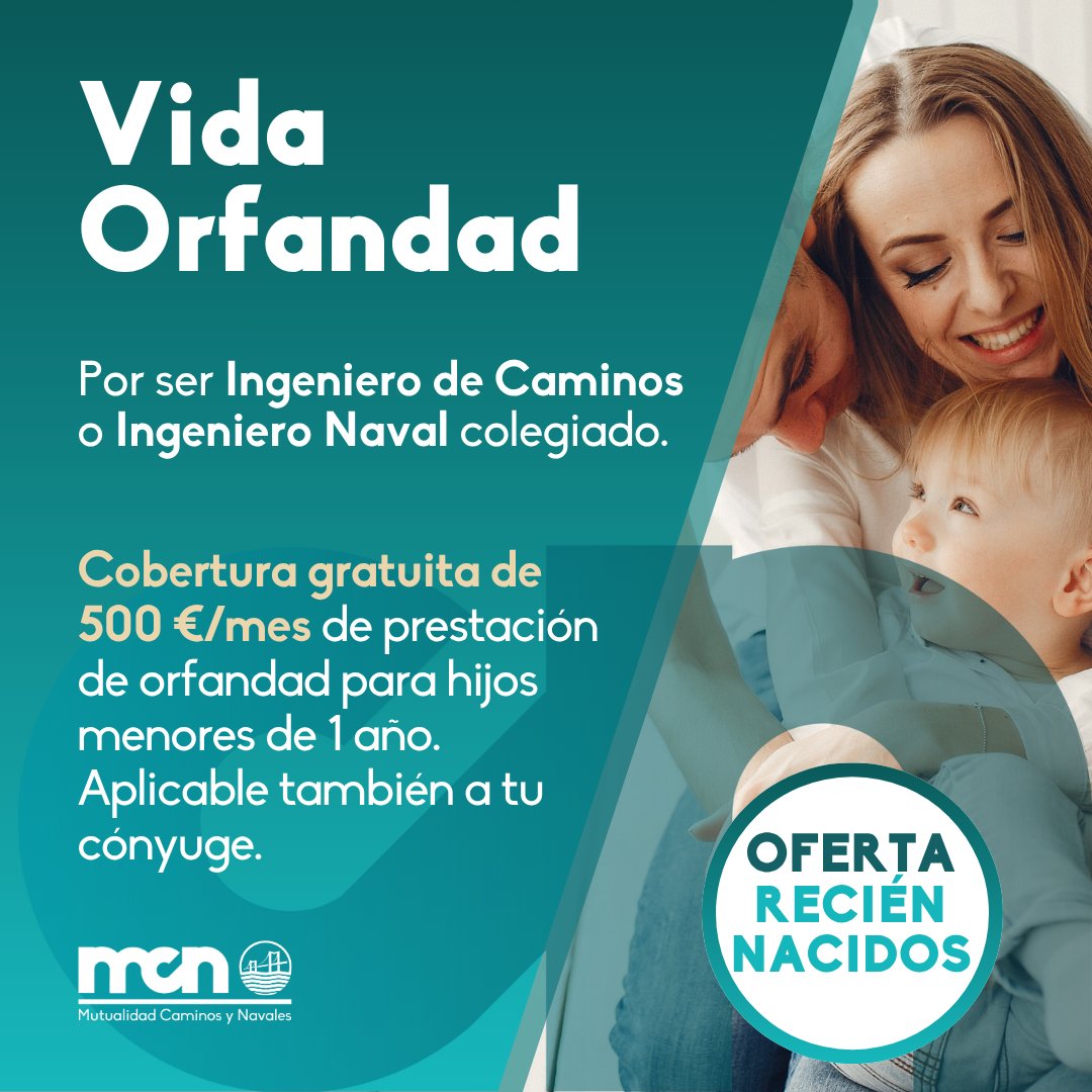 Protege el futuro de tu familia con nuestro seguro Vida Orfandad. Bienestar y educación para tus hijos en caso de que faltes.

Más info aquí 👉 mutualidadcaminosynavales.es/seguro-de-vida… 

#MutualidadCaminosyNavales #VidaOrfandad