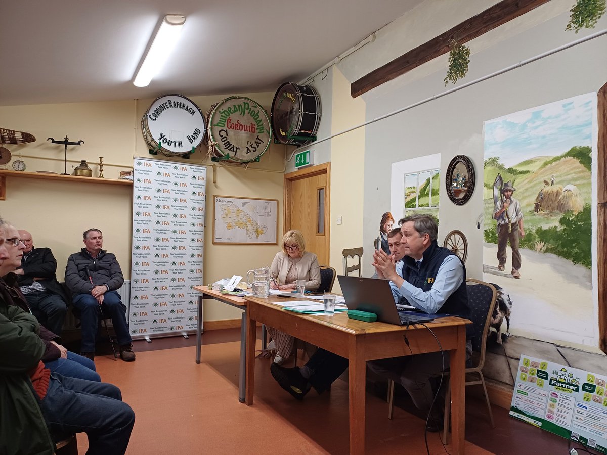 JohnOh_IFA's tweet image. Monaghan IFA Vice Chair David Hall held this month's Executive in the south of the County in Corduff Community Centre with guest speaker @IFAmedia DG Damian McDonald, who covered a myriad of farm policy, funding &regulatory issues plus work on current IFA campaigns @EthanCarvill