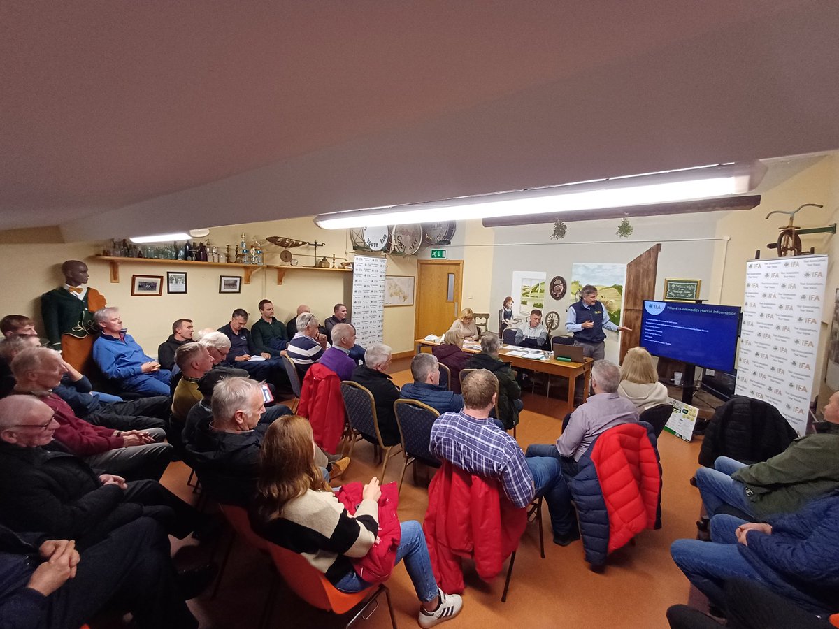 JohnOh_IFA's tweet image. Monaghan IFA Vice Chair David Hall held this month's Executive in the south of the County in Corduff Community Centre with guest speaker @IFAmedia DG Damian McDonald, who covered a myriad of farm policy, funding &regulatory issues plus work on current IFA campaigns @EthanCarvill
