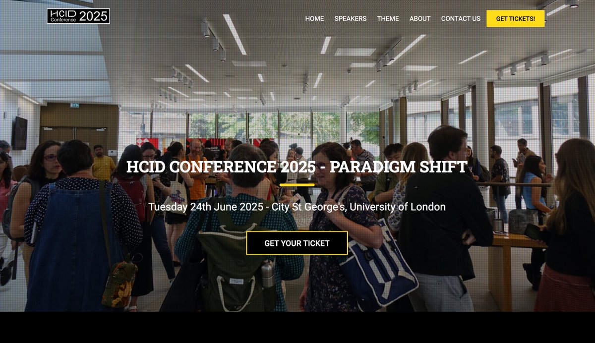Final tickets for #HCID2025 available at hcidopenday.co.uk
