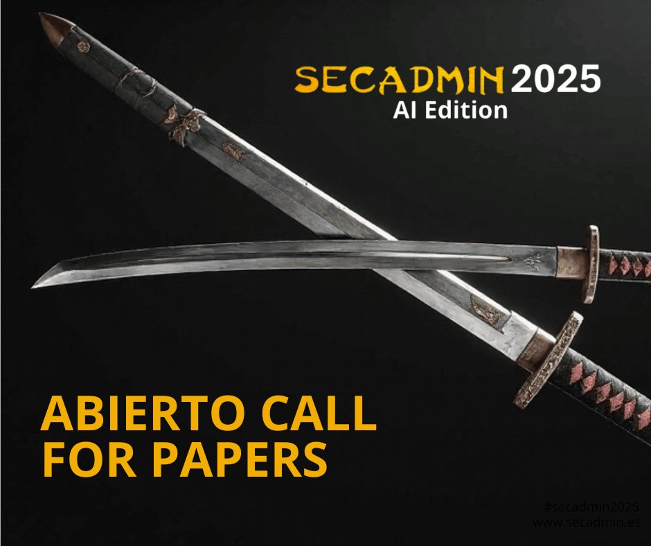 secadm1n's tweet image. 🎤Abrimos CFP para #secadmin2025🎤
Buscamos charlas técnicas, investigaciones, vulnerabilidades, técnicas ofensivas y defensivas.
Queremos escucharte. 💬 Habla. Comparte. Inspira.
#ciberseguridad #hacking
docs.google.com/forms/d/e/1FAI…