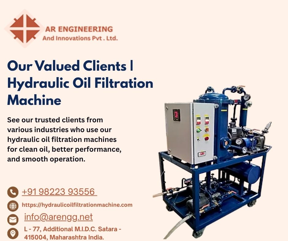 Sam263502497937's tweet image. 🔧#HydraulicOilFiltrationMachine solutions!
Trusted by top reliable #OilFiltrationMachine &amp;amp; #HydraulicOilPurification ⚙️
Explore how industries benefit 👉
🌐 hydraulicoilfiltrationmachine.com/our-client.html
#IndustrialOilFiltrationClients #OilFiltrationSystemIndustries #CleanHydraulics #OilPurification