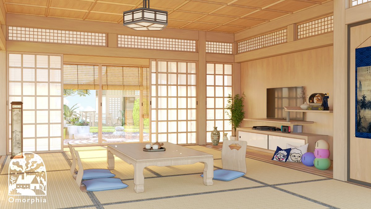 My dream home is a traditional Japanese style house with shoji doors and tatami floors, complete with a warm, sunlit atmosphere as I sip a cup of hot tea. Perfect 🍵✨