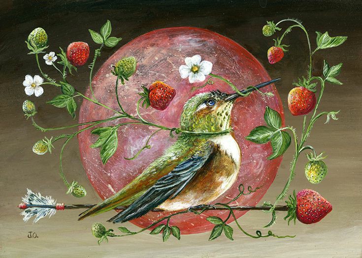 The 11th June #StrawberryMoon will sit very low in the sky appearing much larger than usual.
 
Named by the indigenous peoples of the Americas after the June ripening of strawberries; alternative names include Honey Moon and the Mead Moon.

#FullMoon 
art: Janie Olsen