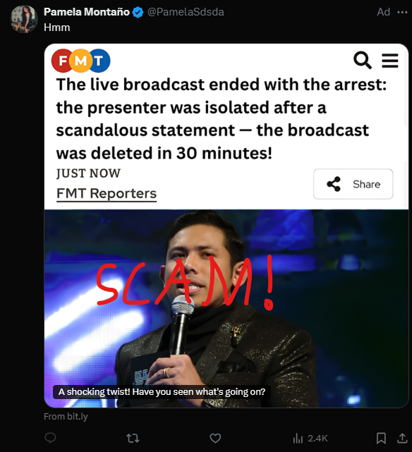 Scammer pun pandai, cari mangsa yang ada duit. Umur 35 ke atas. Entah berapa kali dah scam add Nabil ni keluar.