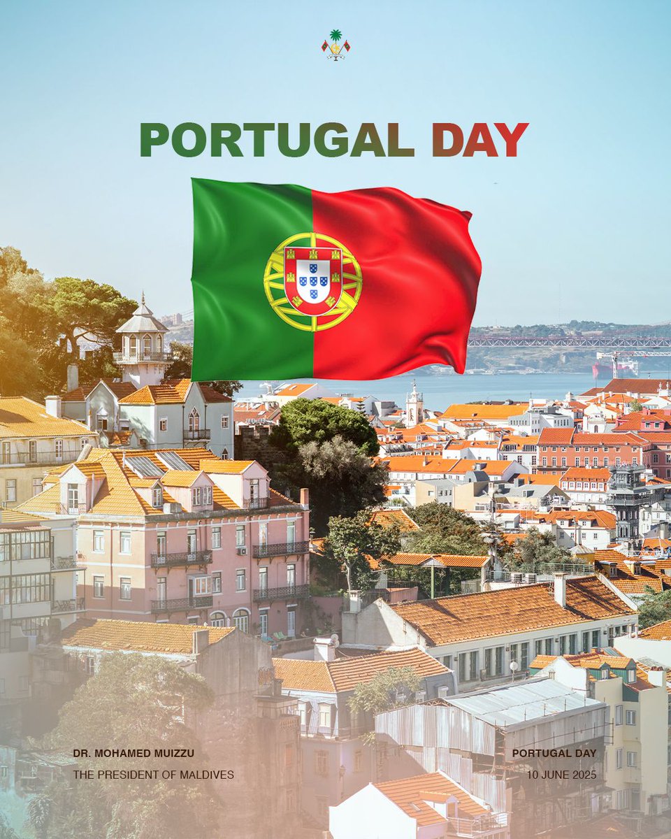 Dr Mohamed Muizzu (@mmuizzu) on Twitter photo I offer my warmest greetings and best wishes on the historical occasion of Portugal Day to President <a href="/imprensagov/">Marcelo Rebelo de Sousa</a>, Prime Minister <a href="/LMontenegro_PT/">Luís Montenegro</a>, the Government and people of Portugal.
As this year marks 30 years of the establishment of formal diplomatic relations, I reaffirm I offer my warmest greetings and best wishes on the historical occasion of Portugal Day to President <a href="/imprensagov/">Marcelo Rebelo de Sousa</a>, Prime Minister <a href="/LMontenegro_PT/">Luís Montenegro</a>, the Government and people of Portugal.
As this year marks 30 years of the establishment of formal diplomatic relations, I reaffirm