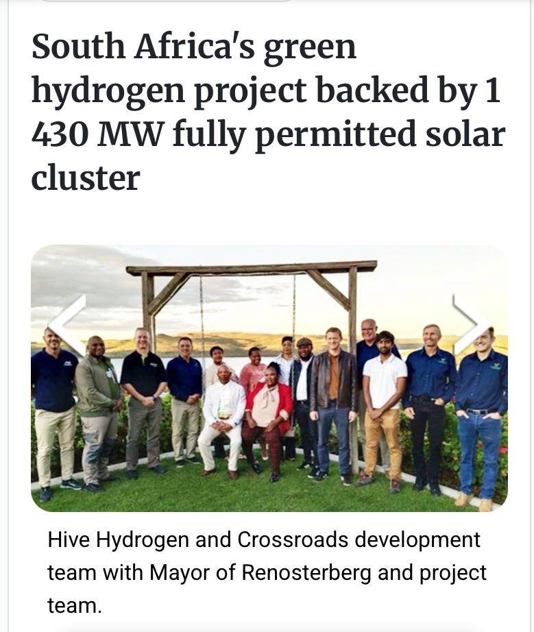 Infrastructure South Africa (@infrasa_) on Twitter photo Hive Hydrogen SA chairperson, Thulani Gcabashe, praised <a href="/GovernmentZA/">South African Government</a> for supporting the Coega Green Ammonia project. The 1,430MW solar PV cluster was made possible through <a href="/infraSA_/">Infrastructure South Africa</a>’s work on unlocking permits and licenses for the project. #GreenHydrogen
bit.ly/43U5y4W Hive Hydrogen SA chairperson, Thulani Gcabashe, praised <a href="/GovernmentZA/">South African Government</a> for supporting the Coega Green Ammonia project. The 1,430MW solar PV cluster was made possible through <a href="/infraSA_/">Infrastructure South Africa</a>’s work on unlocking permits and licenses for the project. #GreenHydrogen
bit.ly/43U5y4W